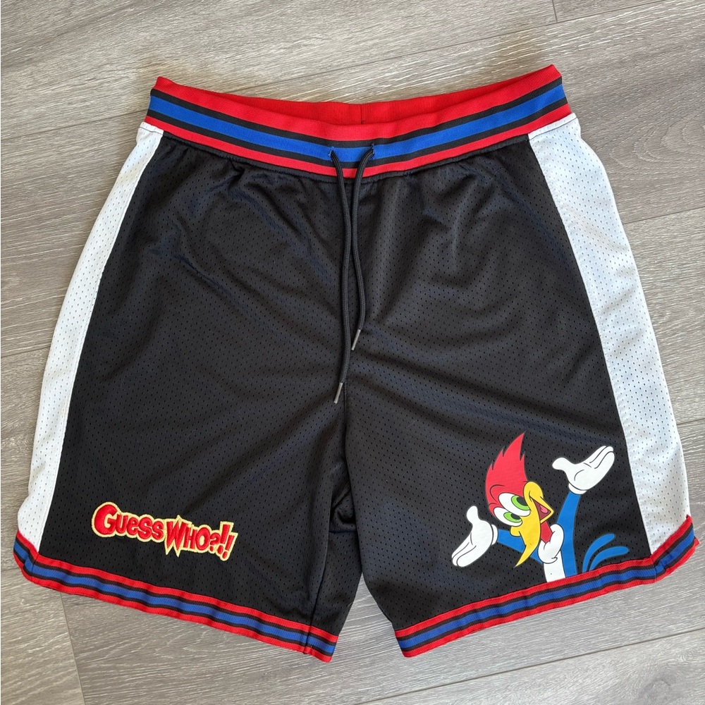 Vintage Very Rare 2002 Universal Studios Woody Woodpecker Shorts Men Size Large